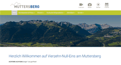Desktop Screenshot of muttersberg.at