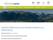 Tablet Screenshot of muttersberg.at